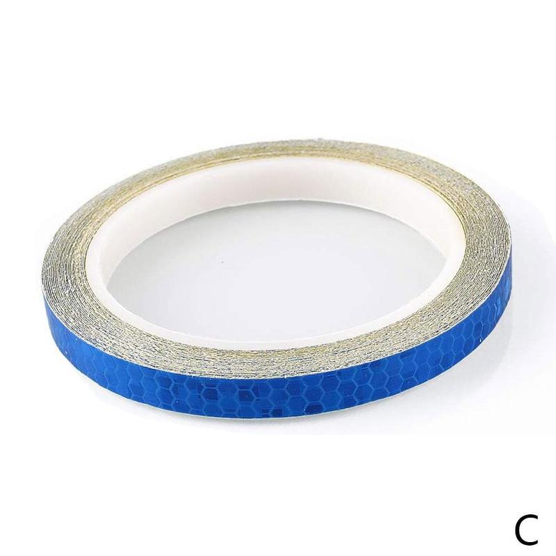 Bike Reflective Tape MTB Bicycle Reflective Sticker Adhesive Tape Bike Stickers Cool Mtb Bike Bicycle Cycling Weel Accessories: C