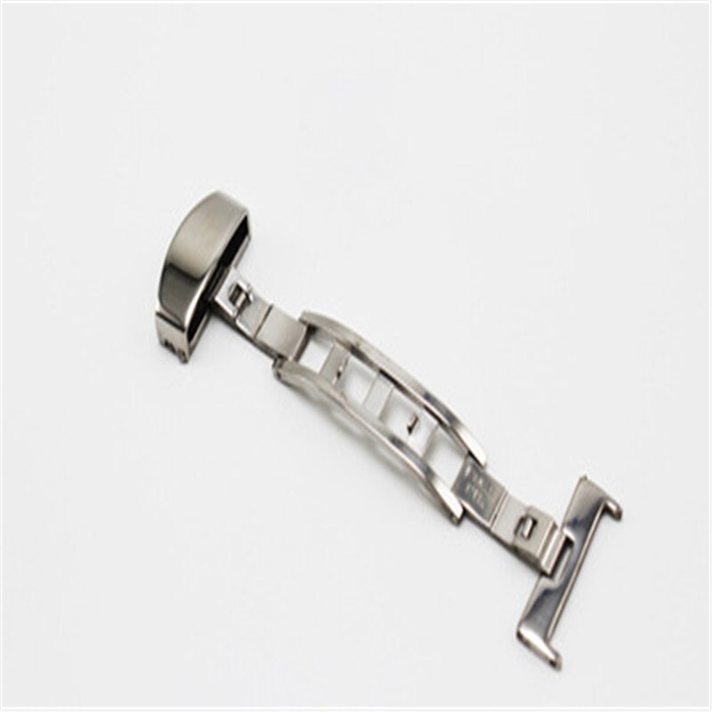 Vlinder Deployment Gesp Automatische Dubbele Klik Rvs Sluiting Band Voor Horloge Band 16/18/20/22mm Horlogeband Sluiting: 22 Mm