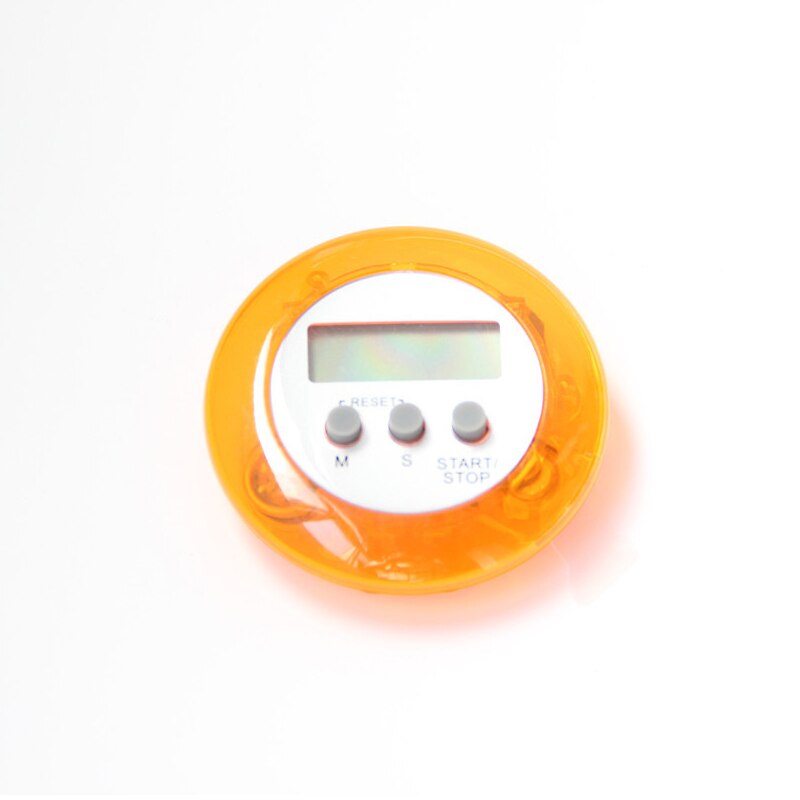 Mini Electronic timer Timer reminder countdown timer small clock alarm clock 5 colors Timer таймер: Orange