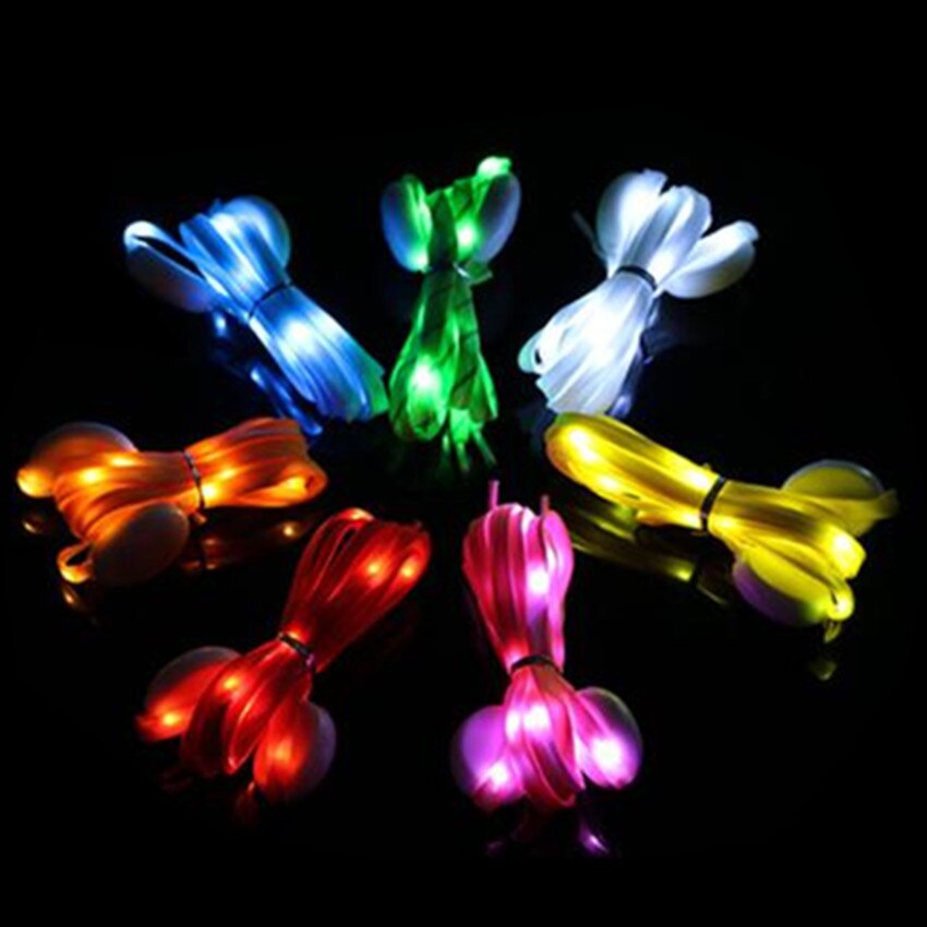 1/2/Pairs Shine Led 8 Kleur Veranderen Schoenveter Club Party Lichtgevende Glow Light Up Nylon Band Led sport Veters Party Decor