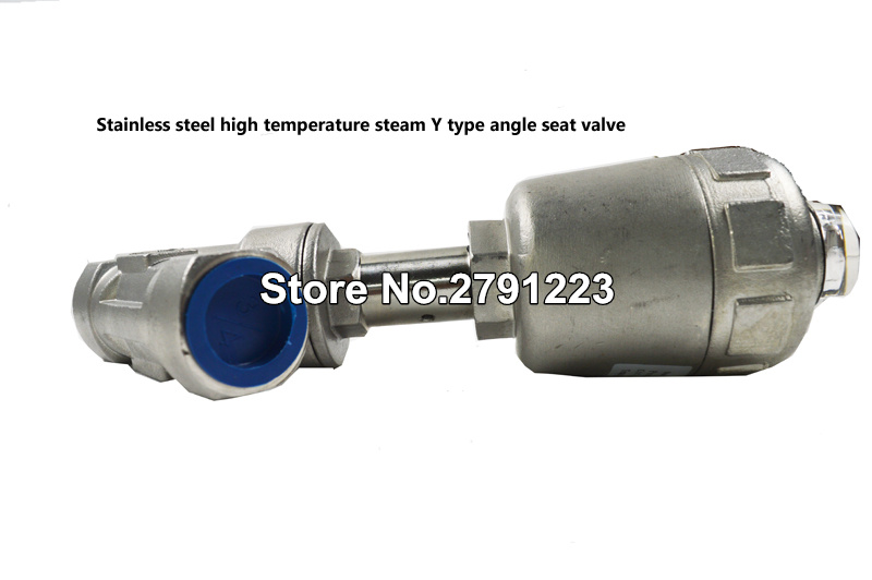 Stainless steel high temperature steam Y type angle seat valve
