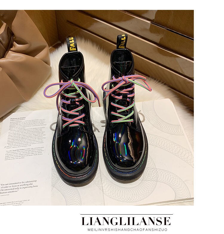 Bottines à semelle épaisse pour femme, chaussures d'hiver chaudes, décontractées, à la , pour le bureau