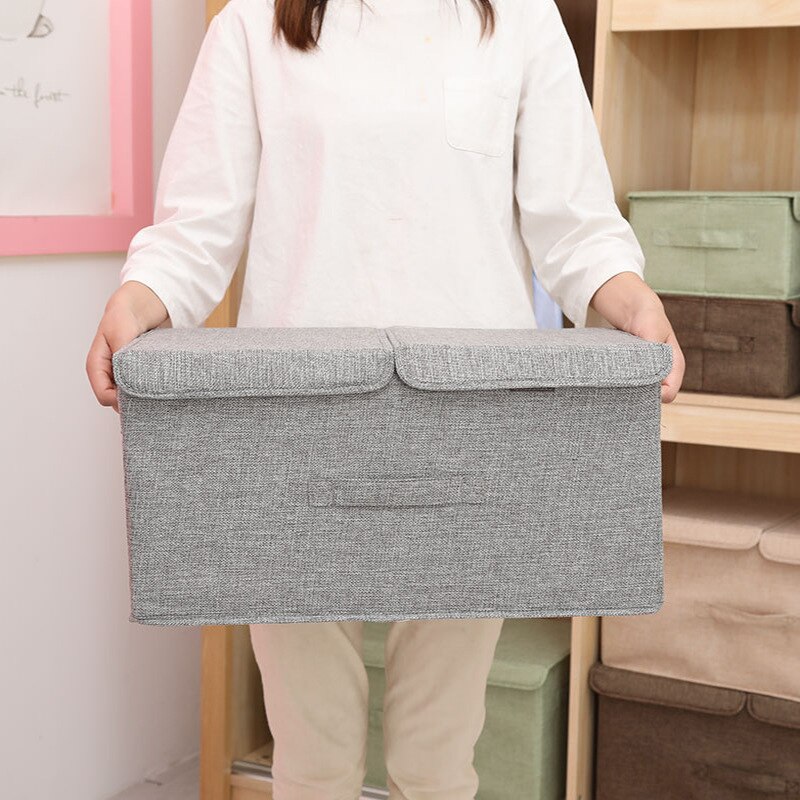 Cestas de almacenamiento para armario organizador de ropa interior y calcetines, caja de almacenamiento plegable para el hogar, cajón de tela, organizador de ropa