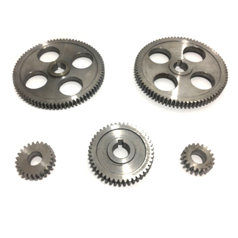 5Pcs/Set CJ0618 Machine Tool Gear Metal Gears Micro-Lathe Gear Metal Cutting Gear: Default Title