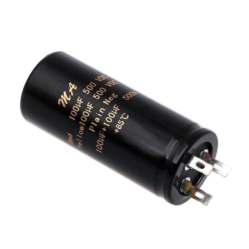 Capacitores de amplificador duplo eletrolítico, 100 + 100uf,50 + 50uf,32 + 32uf,500v