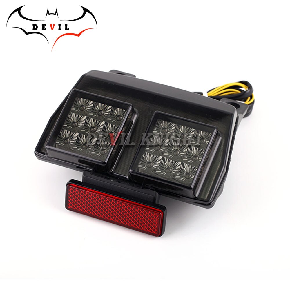 Led-achterlicht Voor Ducati 748 916 996 998 1994-2003 Geïntegreerde Motorfiets Richtingaanwijzer Staart Stop Brake waarschuwing Lamp: smoke 2