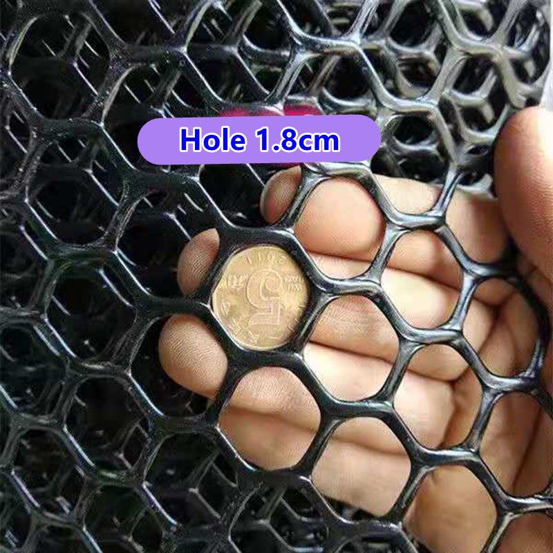 Red negra de para gatos y balcón, rejilla de plástico para el hogar, red para ventanas de 0,4 y 0,8 cm, seguridad para niños, red protectora anticaída para escaleras: M / Plata