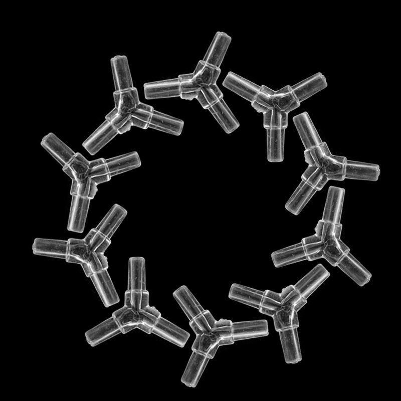 10 sztuk/zestaw w kształcie litery Y 3 sposób złącze rury zawór powietrza akwarium zawór regulacyjny tlenu