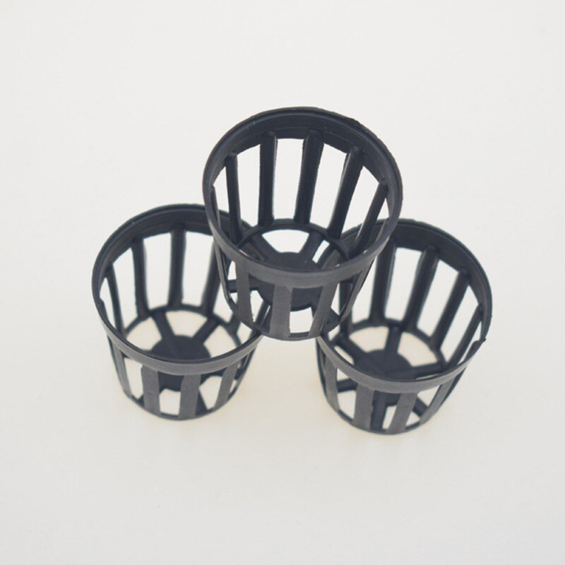 10Pcs Plant Grow Pots Tissue Culture Cup Mesh plastic Basket holder vegetable Planter Soilless greenhouse