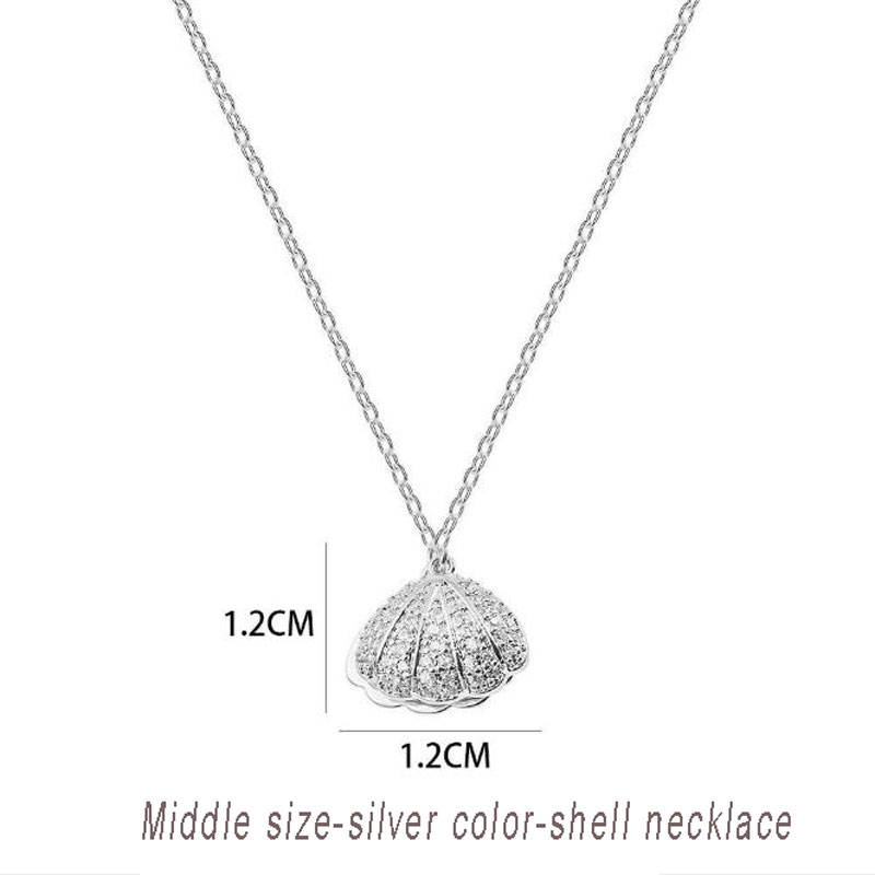 Ataullah Mode Shell Parel Ketting Eenvoudige Persoonlijkheid Sterling 925 Zilveren Sieraden Hanger voor Vrouwen Ketting Party Bijoux NW079