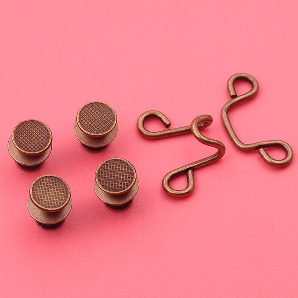 4set For Pants DIY Reusable Waistband Waist Buckle Extender Set Sewing Tools Disassembly Skirts Adjustable Jean Button Durable