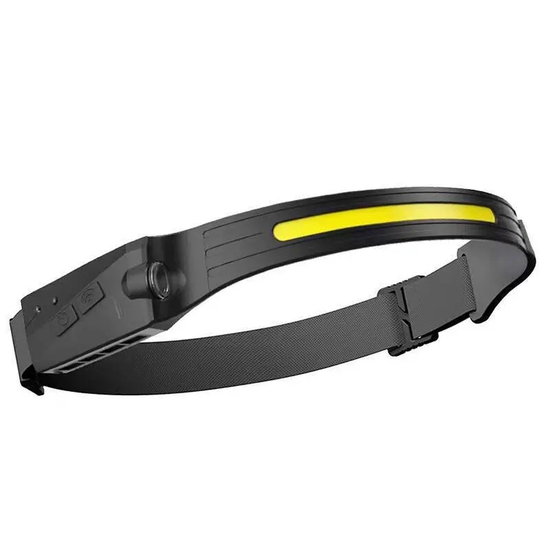 Induksjonshodelykt kolbe ledet-sensorhodelykt innebygd batterilommelykt usb-oppladbar hodelykt 5 lysmoduser frontlykt: misligholde tittel
