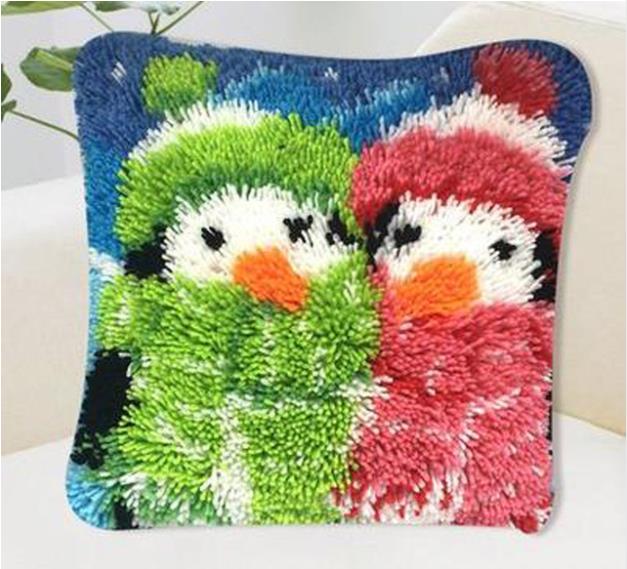 Nowy 3D bałwan zestawy robić poduszek z haftem puchowym prezent splot krzyżowy dmc szydełkowanie rzuć poduszka niedokończone przędzy zestaw robić haftowania poszewka na poduszkę