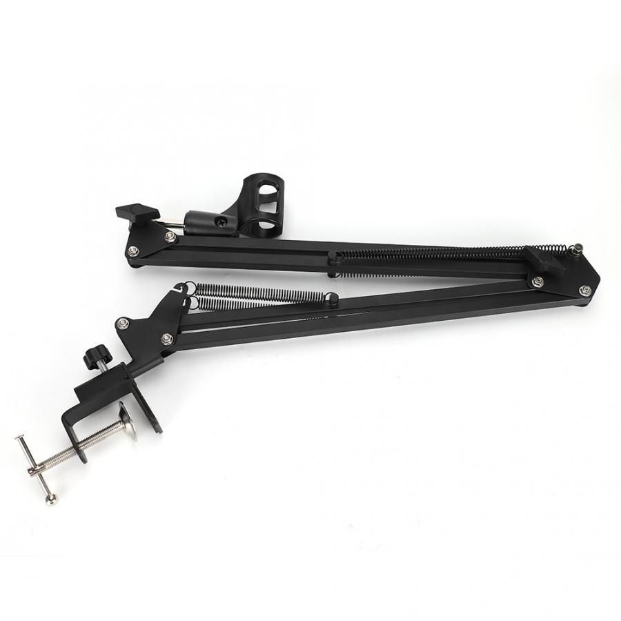 Foldabe Suspension Arm Studio Condenser Microphone Bracket Stand Clip Holder Table Mounting mic holder