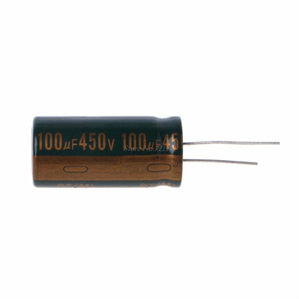 450v 100uf kapacitans elektrolytisk radial kondensator højfrekvent lav esr