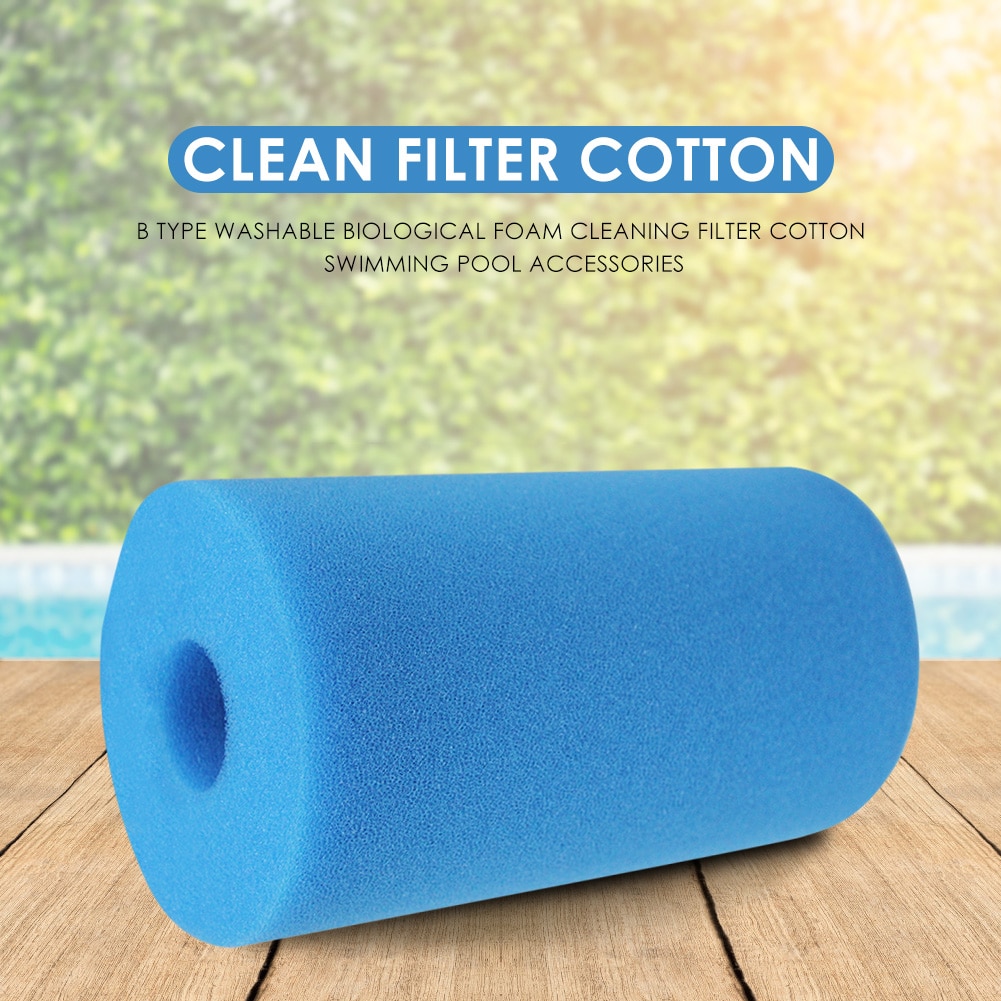 Piscine filtre mousse éponge Intex B lavable rouleau réutilisable eau propre mousse natation Portable extérieur éléments