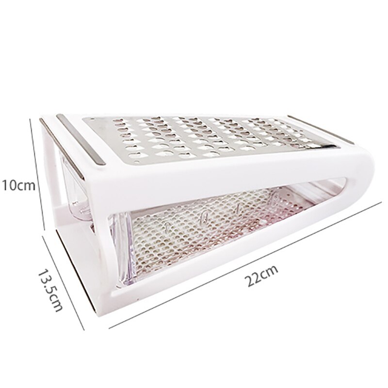 Macabolo Râpe Multifonction En Acier Inoxydable à 4 Côtés Avec Poignée