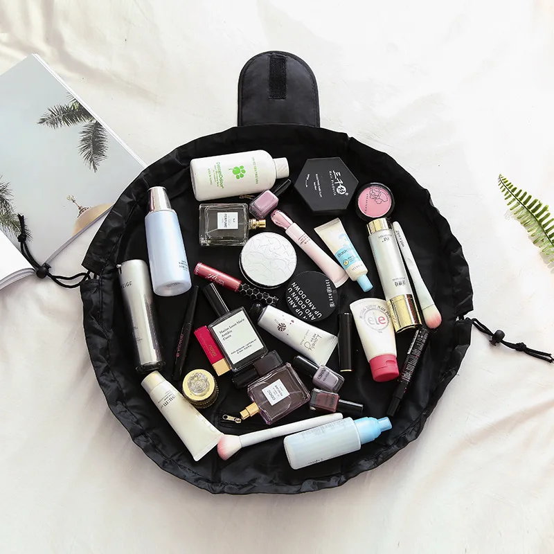 Vrouwen Cosmetische Tas met Trekkoord Reisopslag Make-up Tas Organisator Vrouwelijke Make-up Tasje Draagbare Waterdichte Toilettas Beauty Case