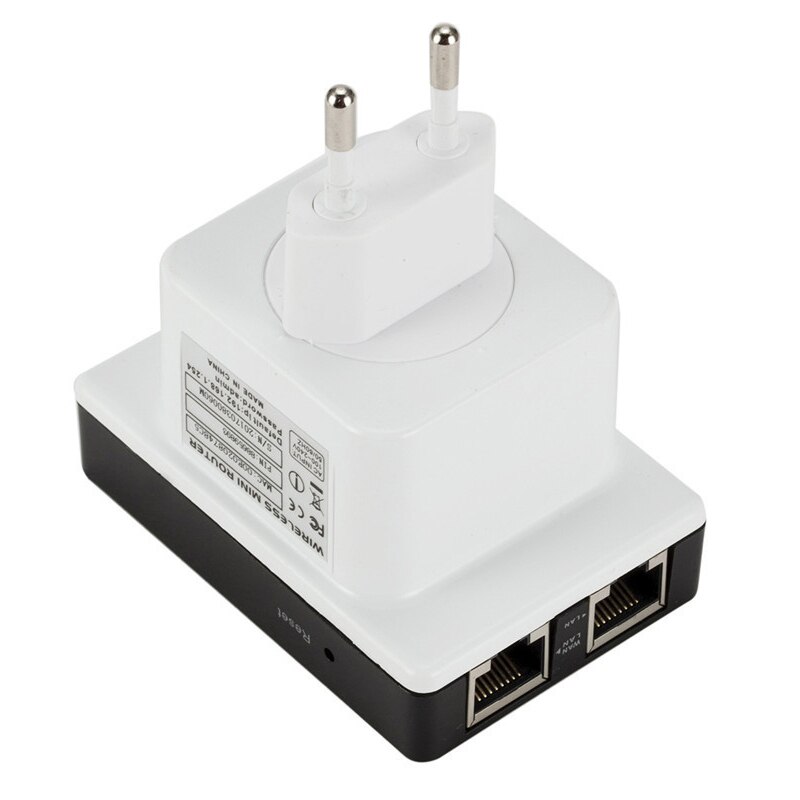 Wireless Repeater 300M Dual Network Port Network Signal Amplifier WiFi Router AP Bridge Repeater IEEE 802.11N