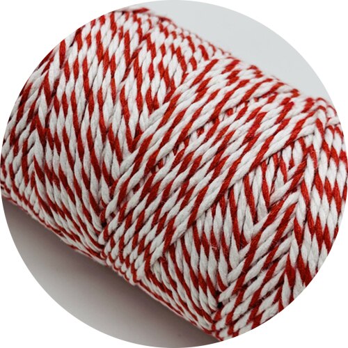 10yards 2mm 100% Cotton Rope Colorful Twisted String Cotton Cords Rope For Home Decor Handmade Christmas DIY Wrap: 01