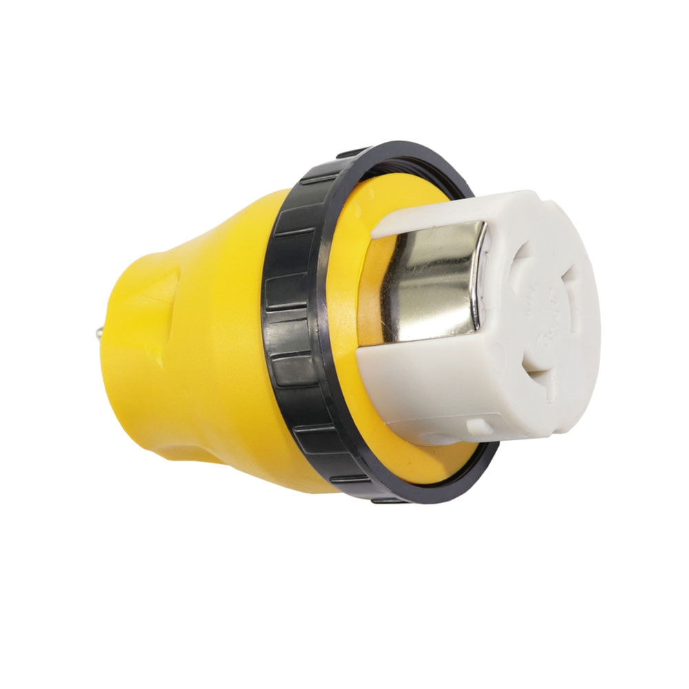 15A Male To 50Amp Female Twist Adapter RV Locking Power Cord 125V AC Camper Generator Cable Adapter Electrical Converter Plug