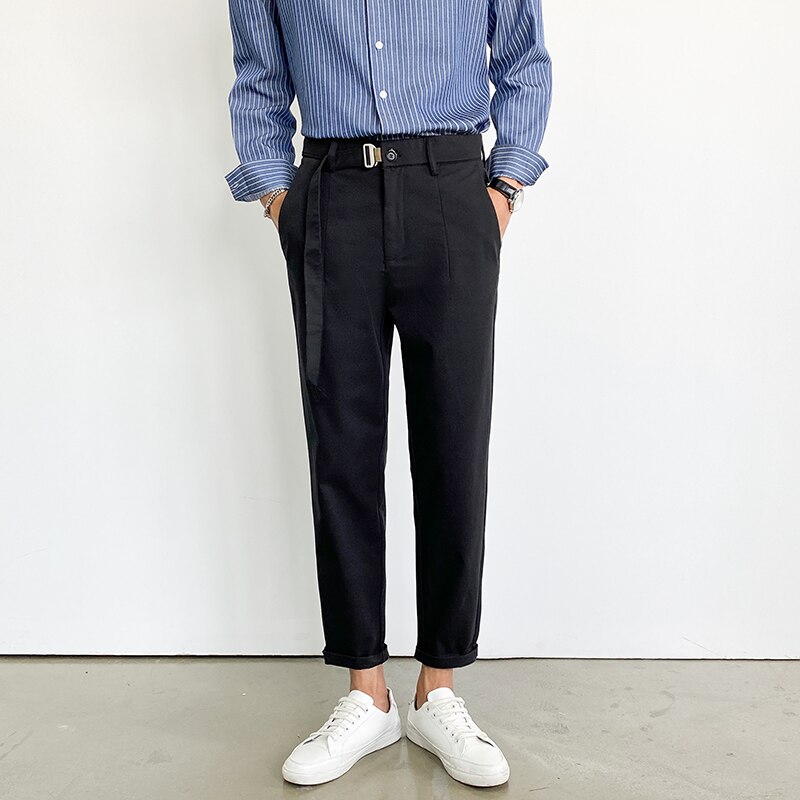 DAngelo Verona Mens Trousers High Waisted Straight Leg Dress Pants For Office And Smart Casual main image 0