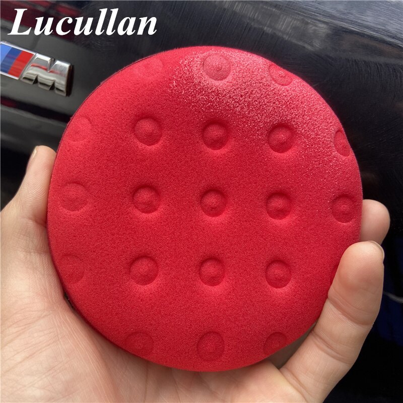 Ultra Thick 12CM Large Size Red Foam Sponge High Density Premium Car Care Wax/Sealant Applicator Pads