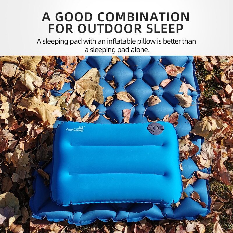 Acecamp soveunderlag oppustelige luftmadrasser camping seng med pude