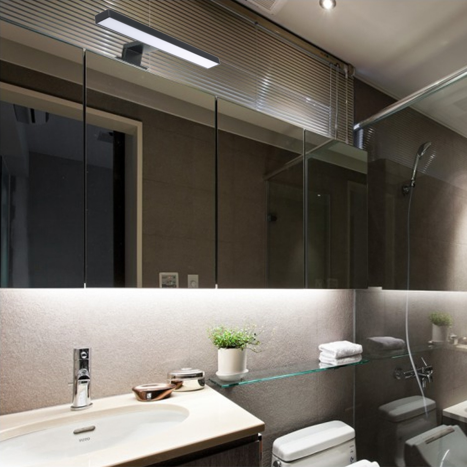 Led-væglampe vandtæt væglampe makeupspejllamper badeværelseslampe forfængelighedslamper skabslampe moderne væglampebelysning