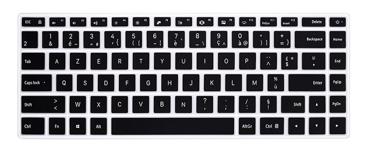 Funda de silicona para Xiaomi RedmiBook 16 / Mi Notebook Pro X 15 , con letras en ruso, español, francés y alemán
