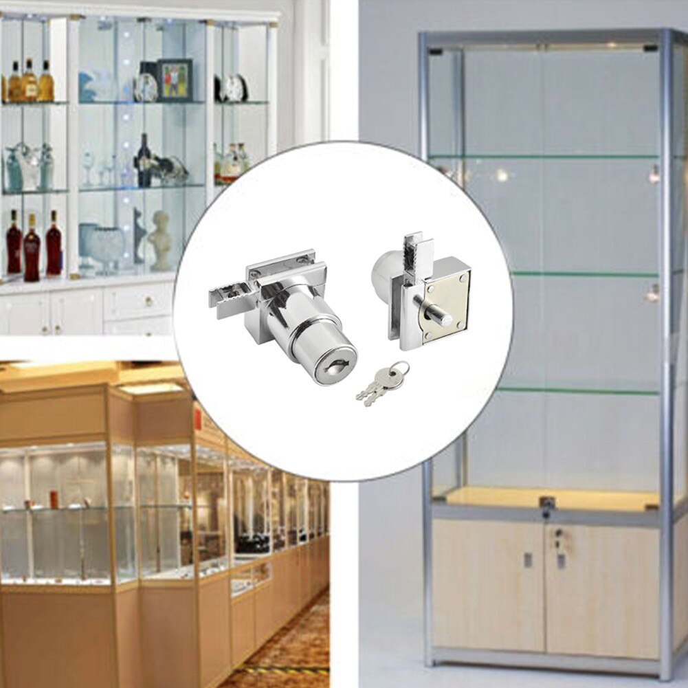 Glass Sliding Door Lock Display Cabinet Door Lock Glass Cabinet Lock Window Lock H Lock Glass Slide Lock Tool Box Lock