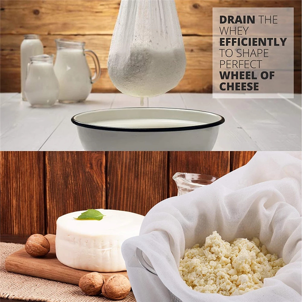 1.5/2/3/4 Yard Cheese Cloth Bleached Width 36&quot; Gauze Cheesecloth Fabric Muslin Kitchen Cooking Tools