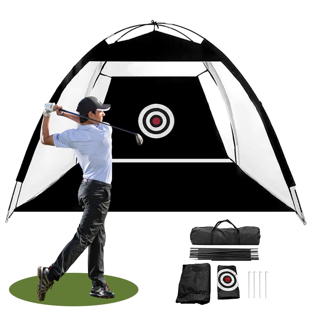 Golf slagnetten trainingshulpmiddelen oefennet golfnetten voor achtertuin driving range chippen met doel draagtas binnen buiten