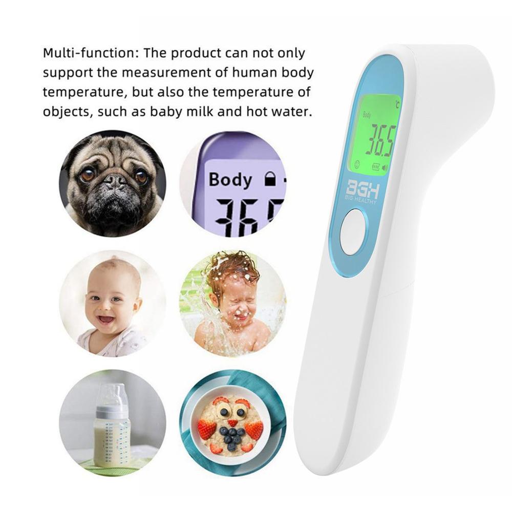 Baggrundslys lcd термометр berøringsfri infrarød ir termometer baby voksen pande termometro digital termometr termisk billedbehandling