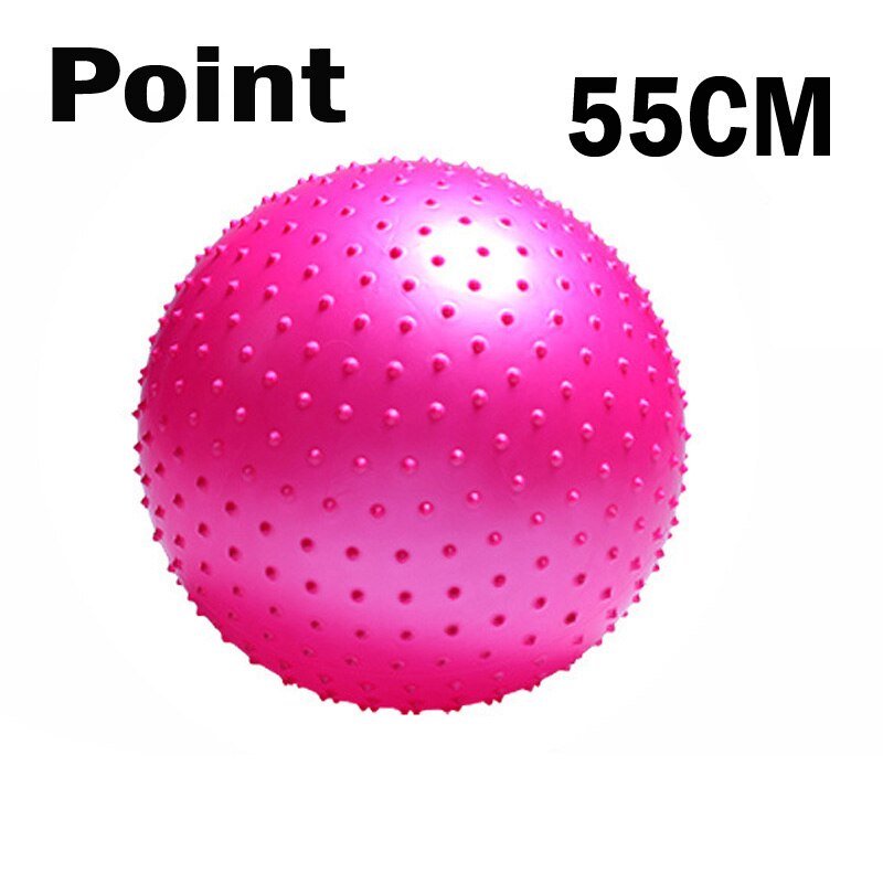 ITSTYLE Sports Yoga Ball Point Fitness Gym Balance Ball Fitball Exercise Pilates Workout Barbed Massage Ball 55cm 65cm 75cm 85cm: 55CM Pink