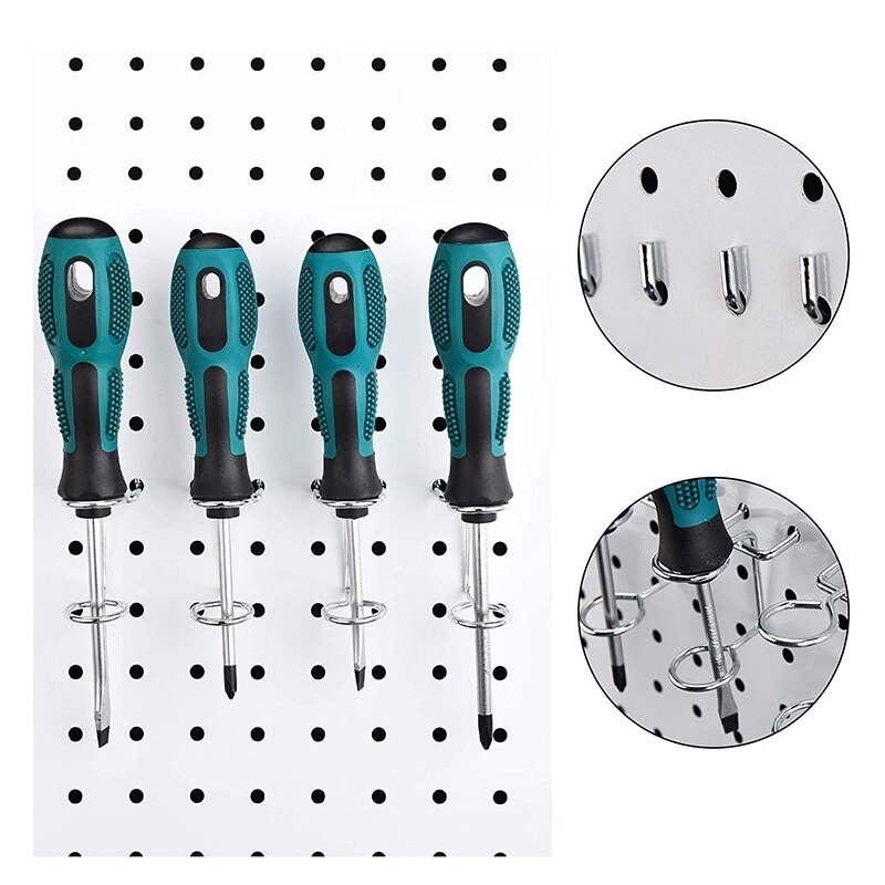 20 Pcs Schroevendraaier Organizer Tool Houders Multi-Gereedschaphouder Dubbele-Ring Tool Houders Huishoudelijke Tools Organisator