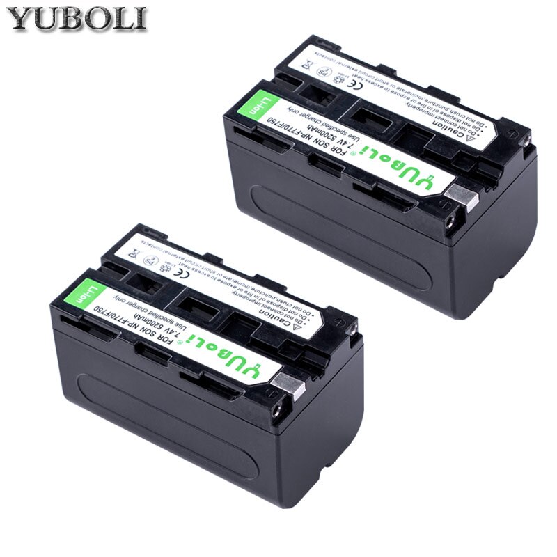 2pc 7.4V 5200mAH NP-F750 NP-F770 NP F750 NP F770 Li-ion Battery for Sony ccd-tr917 ccd-tr940 ccd-trv101 ccd-trv215 ccd-trv25