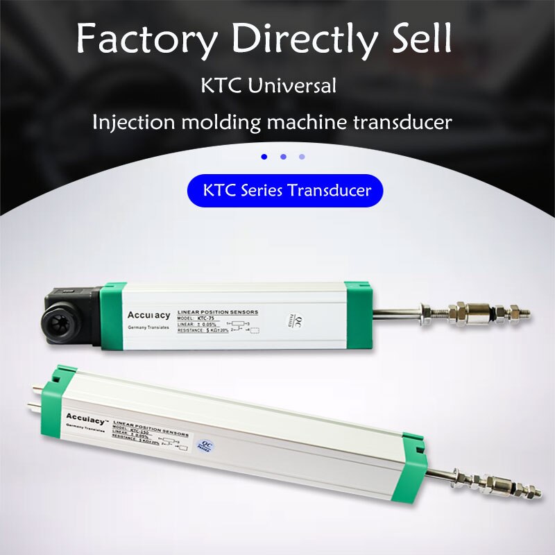 KTC-Sensor de desplazamiento lineal, varilla de tracción, regla electrónica de posición, potenciómetro transductor LWH para moldeo por inyección, 50-225mm
