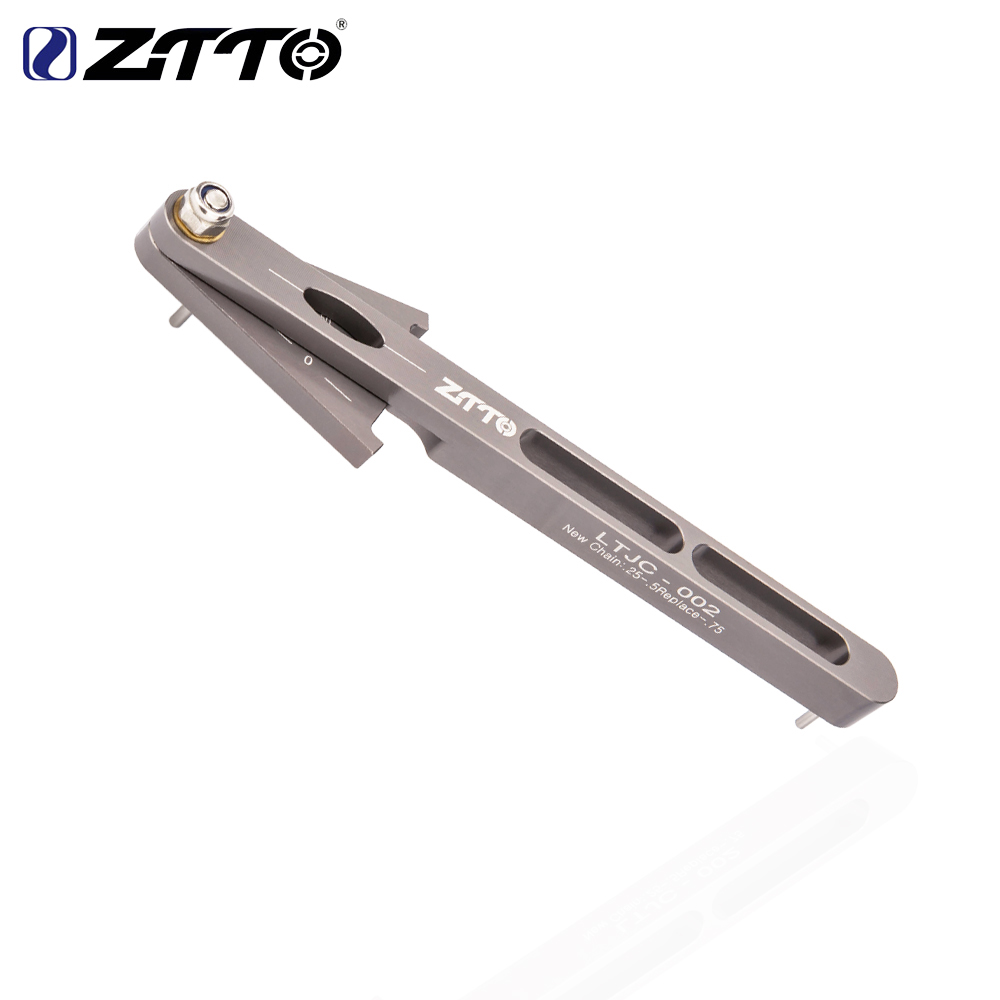 ZTTO-Herramienta Universal para indicador de desgaste de cadena de bicicleta, herramienta de eslabón de cadena, herramienta de reparación de ciclismo de aleación de aluminio