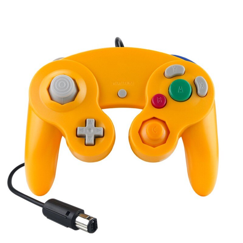 Controlador de jogo com fio para ngc gamepad joystick para cubo de jogo para nintendo clássico gamepad nostálgico para função de vibração ngc