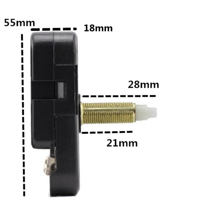 Mecanismo de reloj silencioso de pared, accesorio colgante de cuarzo moderno, eje de movimiento de 28mm, herramientas de repuesto de reparación, bricolaje, 10 juegos