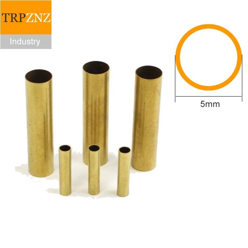Tube capillaire en laiton ajouré H62, diamètre extérieur OD 5mm, paroi 0.5mm 1mm, tuyau en cuivre