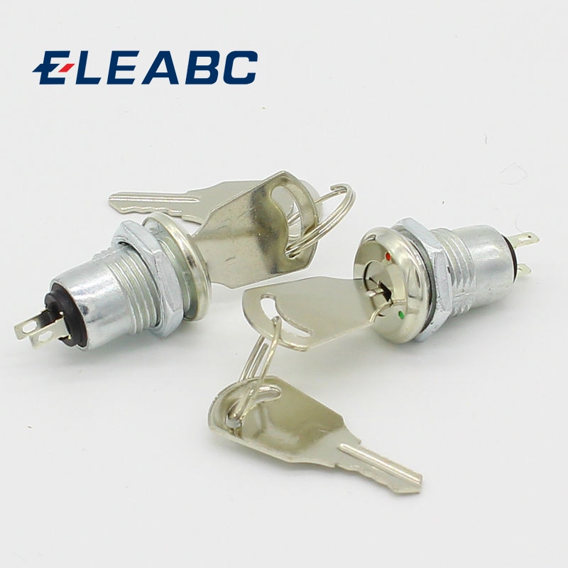 5pcs Key Switch ON/OFF Lock Switch KS-02