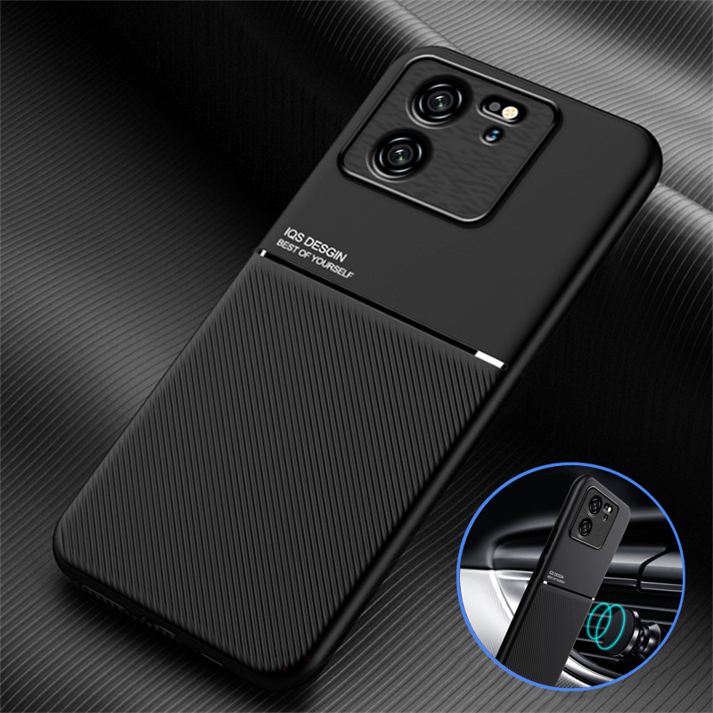 Para xiaomi 13t 5g caso de couro carro suporte magnético capa traseira para xiomi mi 13t 13 t xiaomi13t t13 pro quadro macio proteger coque