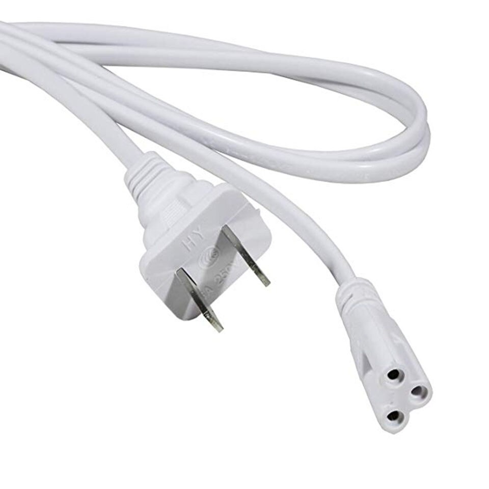 6FT 3Pins 2pins US EU Switch Cable Wire Connector Cable For T5 T8 LED Tube Connector Double-end Cable Wire 3 pin Wire Connector