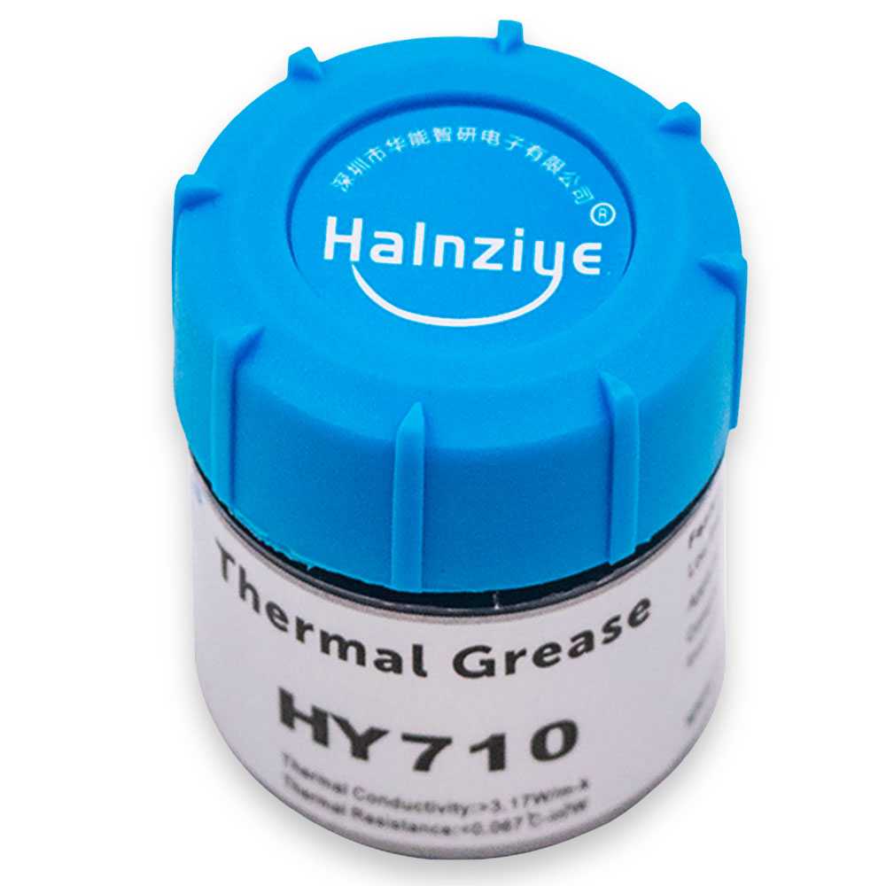 Halnziye HY710 3.17W/m-k Flasche 10g Wärmeleitpaste Silber Kühlkörper Thermal- Greas Wärmeleitfähig Thermopaste für CPU