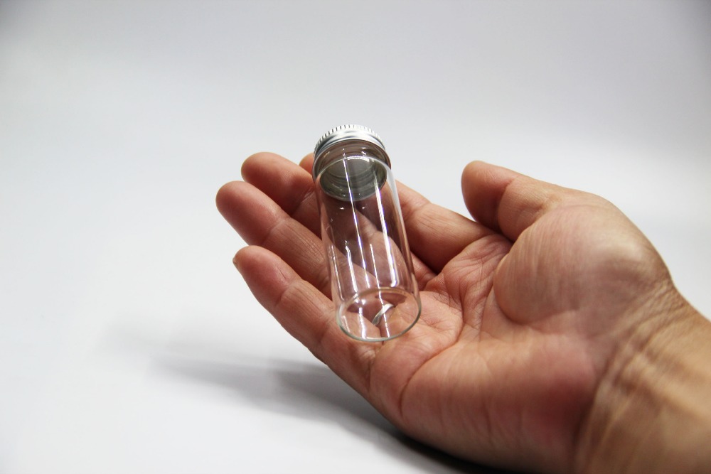 10Pcs 16x40mm Small Clear Glass Vials - 4.0ml (1 Dram) With Screw Caps - Tiny Sample Bottles