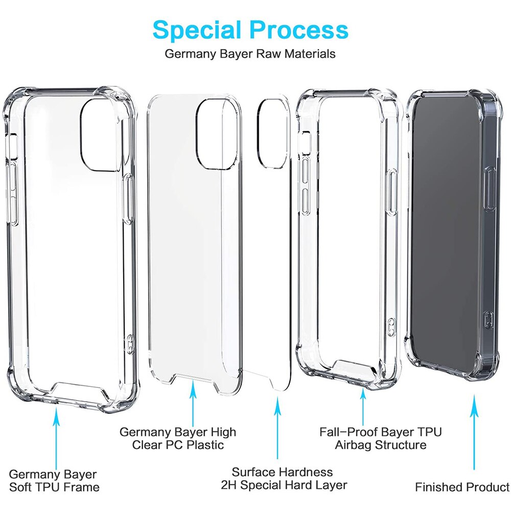 Custodia trasparente di lusso per Samsung Galaxy S20 Fe S10 S9 S8 Plus custodia rigida ibrida per PC trasparente per Samsung Note 10 Lite 9 8 S7