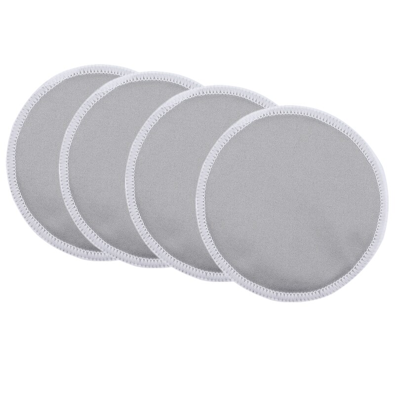 [Mumsbest] 4 PCS Ecological Reusable Nursing pads Bamboo Breast Pads Bamboo Washable Contoured Feeding pads For Women Contoured: NP04-4