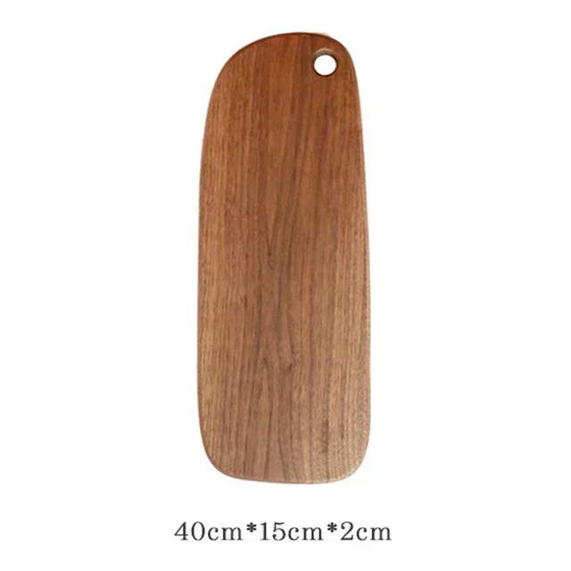 Planche à découper en bois de noyer noir, planche à découper pour Pizza et Sushi de Style occidental, plateau à Steak de fromage, plateau à pain en bois pour fruits: Marron